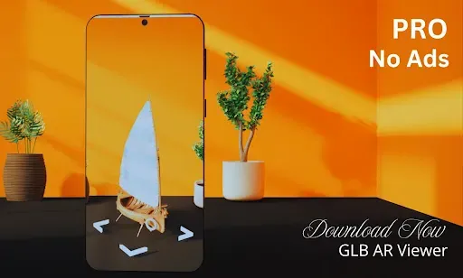 Скриншот 1 — GLB AR Viewer 3D PRO