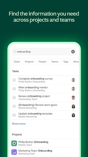 Скриншот 6 — Asana: работа в одном месте