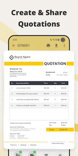 Скриншот 3 — GimBooks: Invoice, Billing App