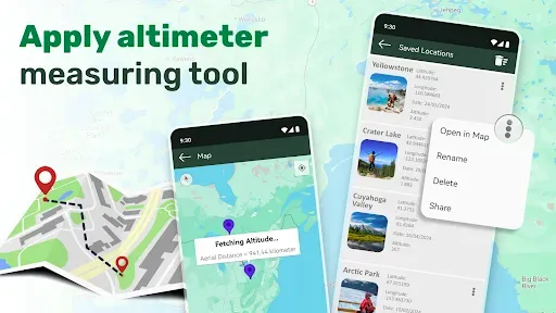 Скриншот 2 — Измеритель высоты - Altimeter