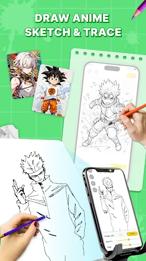 Скриншот 2 — Draw Anime: AR Sketch App