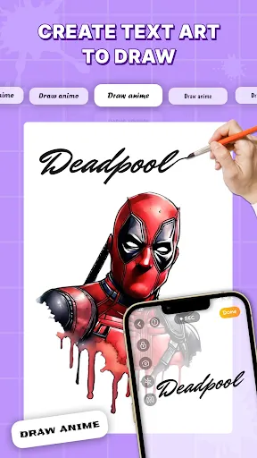 Скриншот 4 — Draw Anime: AR Sketch App