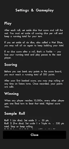 Скриншот 3 — Farkle Score Tracker