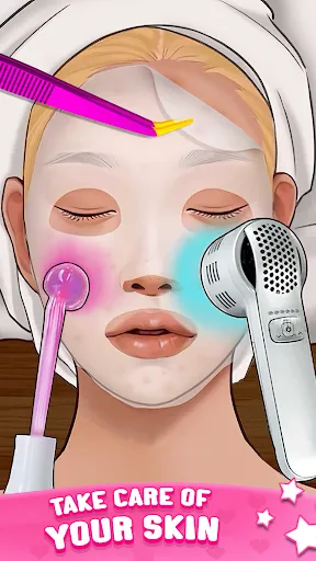 Скриншот 4 — ASMR доктор игра: Макияж Cалон