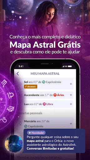 Скриншот 2 — Astrolink: Mapa Astral e Tarot
