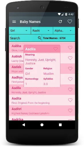 Скриншот 4 — Baby Names