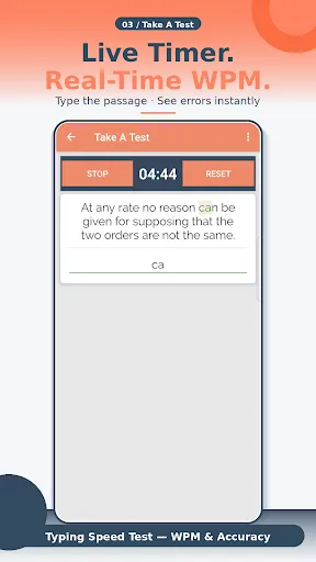 Скриншот 4 — Typing Speed Test For Exam
