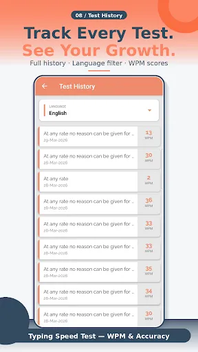 Скриншот 7 — Typing Speed Test For Exam