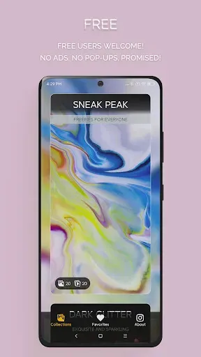 Скриншот 2 — Chroma Galaxy Live Wallpapers