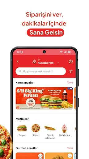 Скриншот 4 — Tıkla Gelsin® - Yemek Siparişi