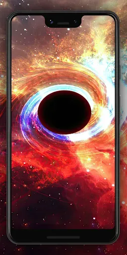 Скриншот 1 — Void - Black Hole Wallpaper