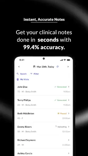 Скриншот 2 — Commure Ambient - ScribeMobile