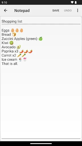 Скриншот 5 — Notepad - simple notes
