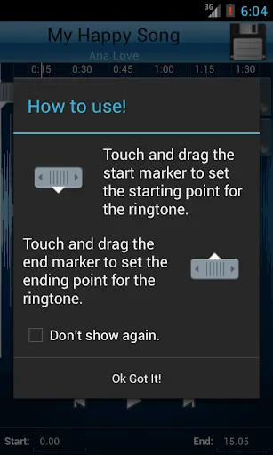 Скриншот 2 — MP3 Cutter and Ringtone Maker