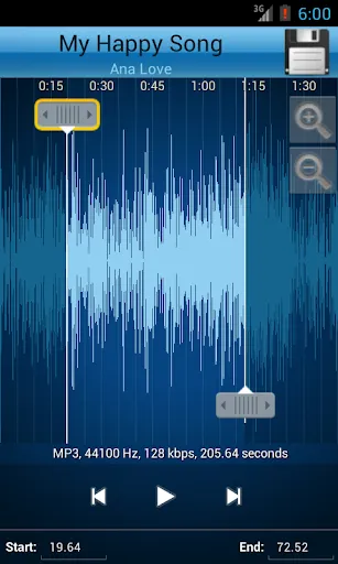 Скриншот 3 — MP3 Cutter and Ringtone Maker