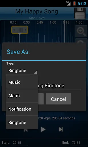Скриншот 4 — MP3 Cutter and Ringtone Maker