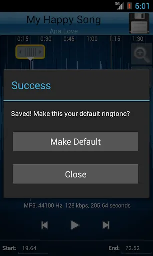 Скриншот 5 — MP3 Cutter and Ringtone Maker