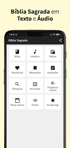 Скриншот 1 — Bíblia Evangélica com Áudio