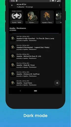 Скриншот 2 — Music Player Lite
