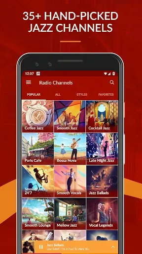 Скриншот 1 — JAZZ MUSIC RADIO