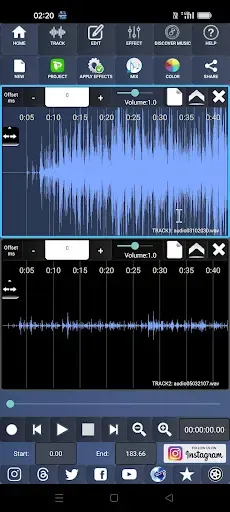 Скриншот 1 — Audiosdroid Audio Studio