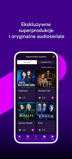 Скриншот 2 — Audioteka: Audiobooki/Podcasty