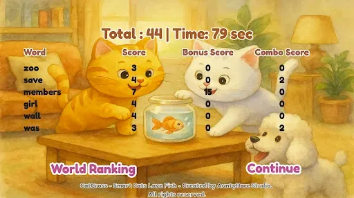 Скриншот 5 — CatCross : Word Puzzle Ranking