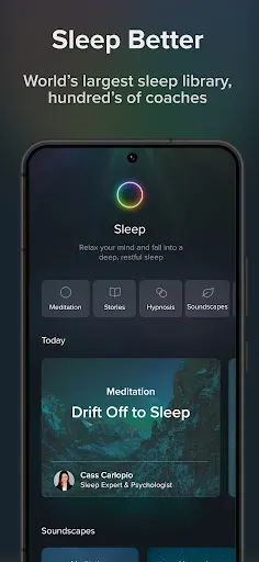 Скриншот 2 — Aura: Meditation & Sleep, CBT