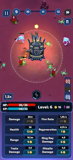Скриншот 1 — Space Defense: Idle Tower TD