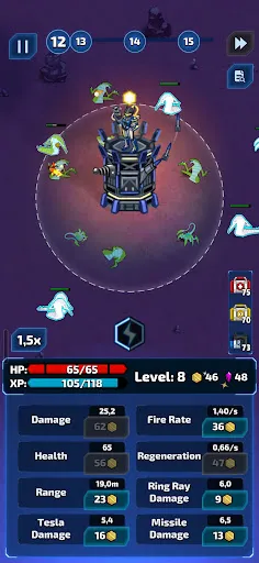 Скриншот 2 — Space Defense: Idle Tower TD