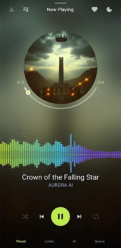 Скриншот 1 — AURORA - AI Music Player
