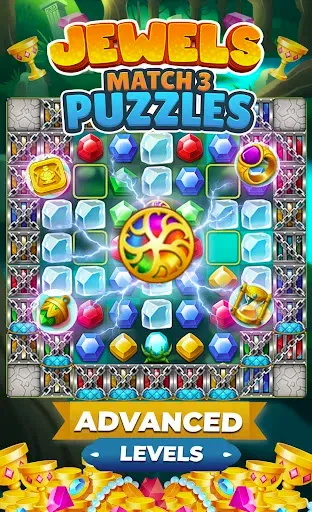 Скриншот 1 — Jewels Planet - Match 3 Jewels