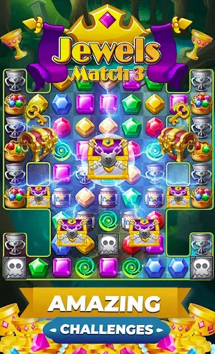 Скриншот 2 — Jewels Premium Match 3 Puzzles