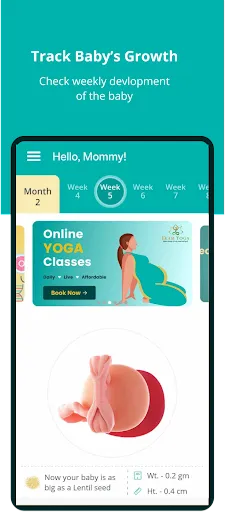 Скриншот 1 — Pregnancy and Baby Tracker