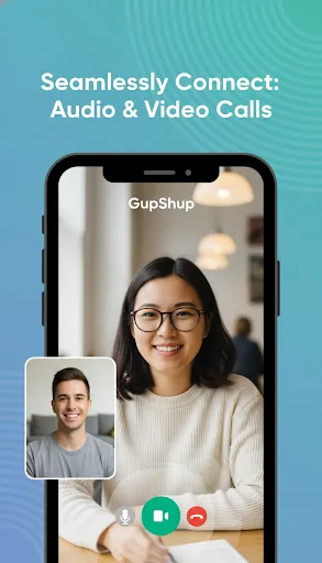 Скриншот 3 — GupShup: Talk to make friend