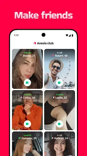 Скриншот 2 — Aveola: VideoChat with Friends