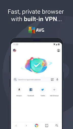Скриншот 1 — AVG Secure Browser