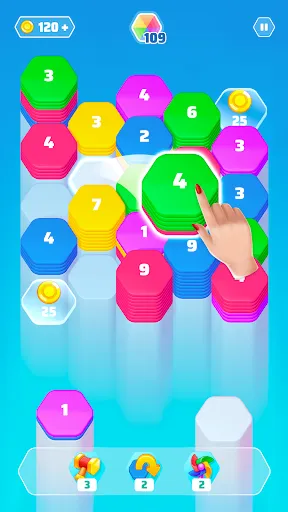 Скриншот 1 — Color Slide - Hexa Puzzle
