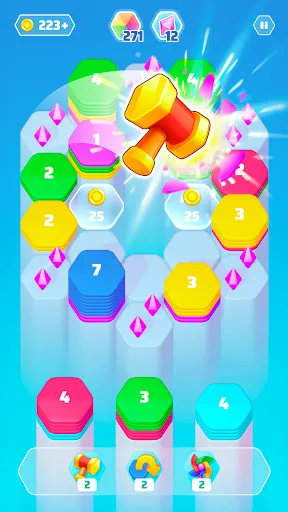 Скриншот 3 — Color Slide - Hexa Puzzle