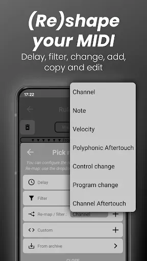 Скриншот 4 — MIDI Hub - Route & Edit Live