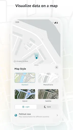 Скриншот 1 — Amazon Location Demo