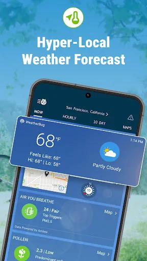 Скриншот 2 — WeatherBug: Weather Forecast
