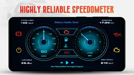 Скриншот 6 — Спидометр OBD Приборная панель