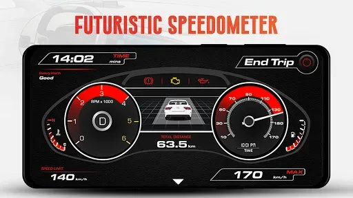 Скриншот 8 — Спидометр OBD Приборная панель