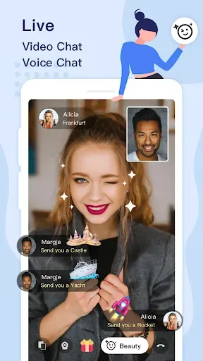 Скриншот 1 — Melo – Online Video Chat