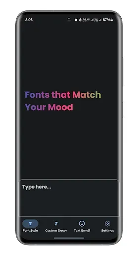 Скриншот 1 — Font Style AI: text & emoji