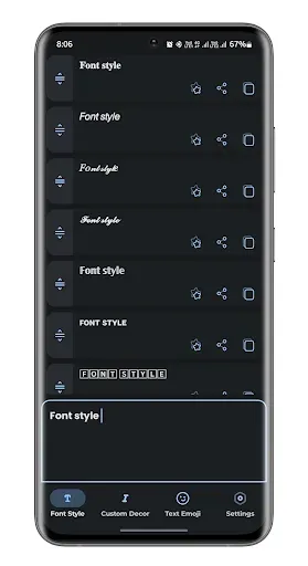 Скриншот 2 — Font Style AI: text & emoji
