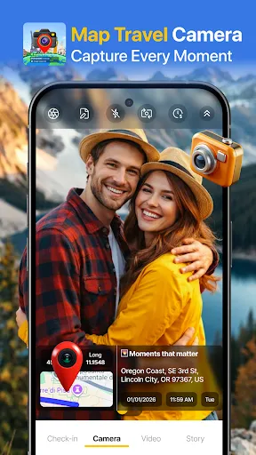 Скриншот 2 — GPS Map Travel Camera