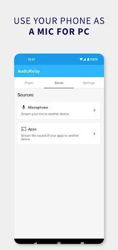 Скриншот 2 — AudioRelay: стриминг аудио