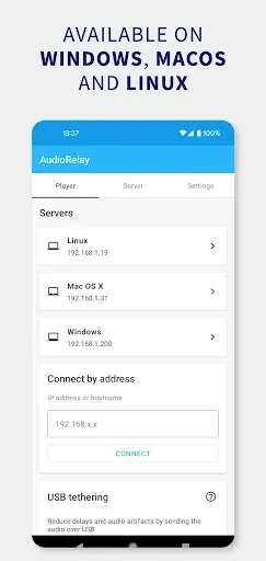 Скриншот 5 — AudioRelay: стриминг аудио